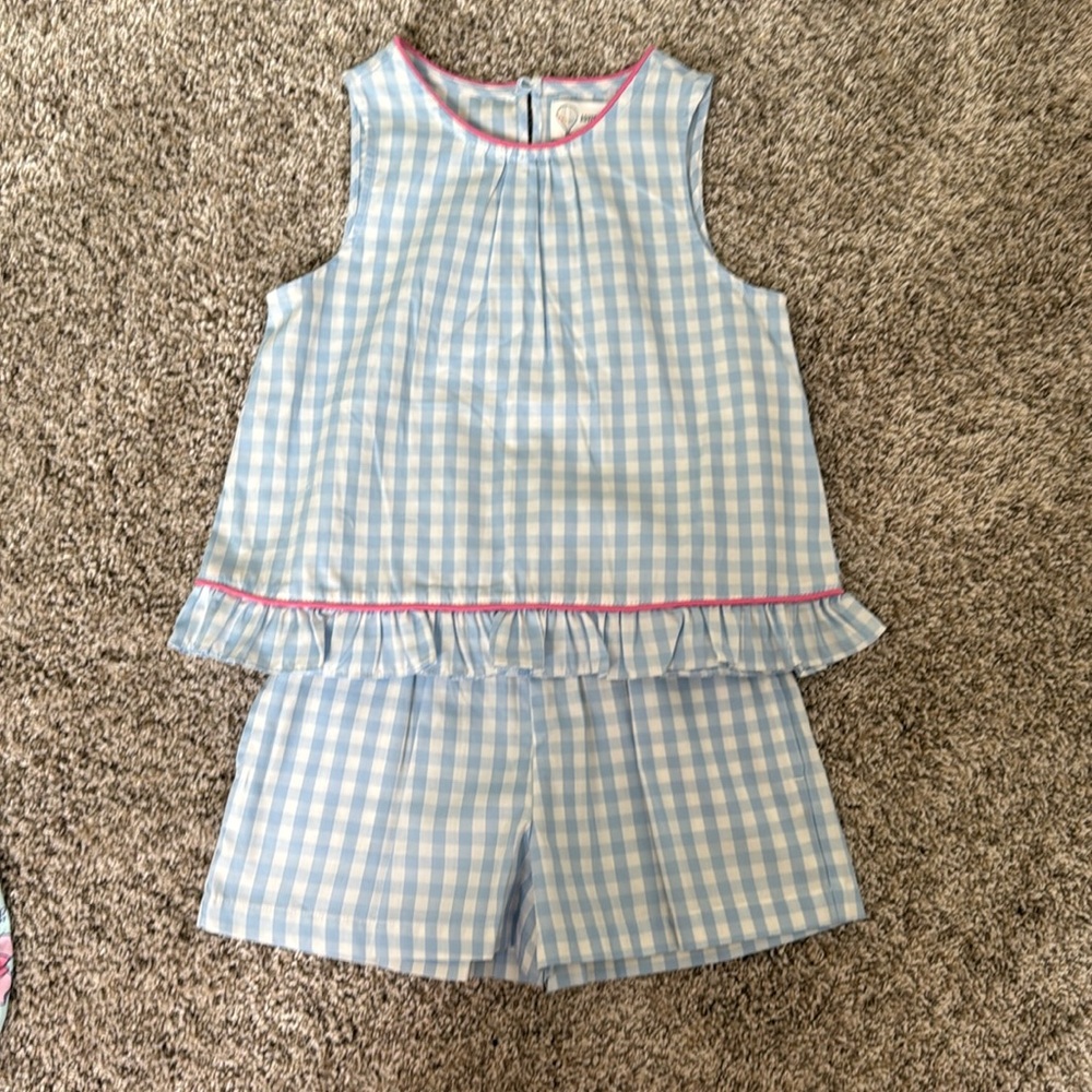 Blue Check Set